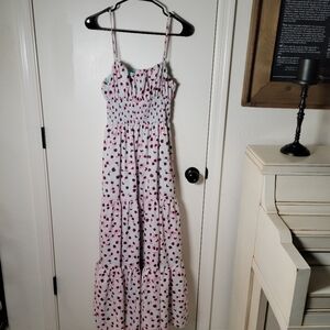 Hutch Anthropologie Sleeveless Square-Neck A-Line Floral Maxi Dress | Size Small